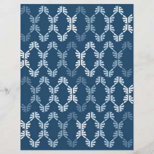 Blauw Abstract plakboekpapier