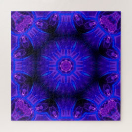 Blauw Abstract puzzel