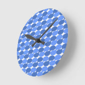 Blauw Abstract Ronde Klok (Hoek)