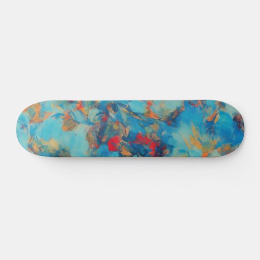 Blauw Abstract skateboard (Horizontaal)