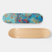 Blauw Abstract skateboard (Horizontaal)