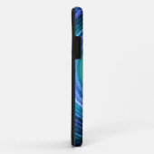 Blauw Abstract Spiral art 2 Case-Mate iPhone Case (Achterkant/rechts)