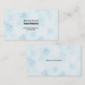 Blauw Abstract Stipple Contemmodern Visitekaartje (Voorkant / Achterkant)