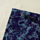 Blauw Abstract Strandlaken (In situ)