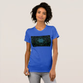 Blauw Abstract T-shirt-Shirt T-shirt (Voorkant volledig)