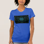 Blauw Abstract T-shirt-Shirt T-shirt (Voorkant)