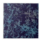 Blauw Abstract Tegeltje (Voorkant)