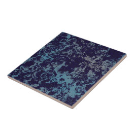 Blauw Abstract Tegeltje