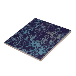 Blauw Abstract Tegeltje