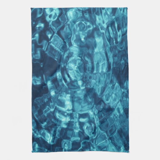 Blauw Abstract Theedoek (Verticaal)