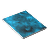 Blauw abstract veelhoekig notitieblok (Schuin)