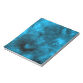 Blauw abstract veelhoekig notitieblok (Linkerzijde)
