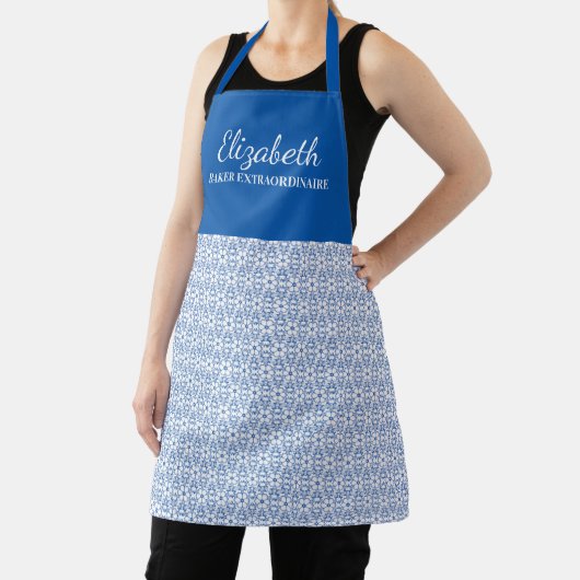 blauw Abstract ventilatormodel Apron Schort (Insitu)