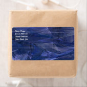Blauw Abstract verzendlabel (Insitu)