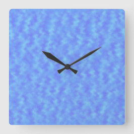 Blauw Abstract Vierkante Klok