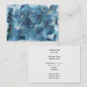 Blauw Abstract. Visitekaartje (Voorkant / Achterkant)