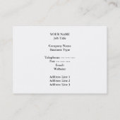 Blauw Abstract. Visitekaartje (Achterkant)