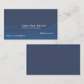 Blauw Abstract Visitekaartje (Voorkant / Achterkant)