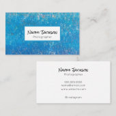 Blauw Abstract Visitekaartje (Voorkant / Achterkant)