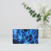 Blauw Abstract Visitekaartje (Staand voorkant)