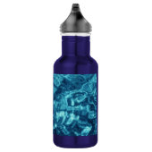 Blauw Abstract Waterfles (Rechts)