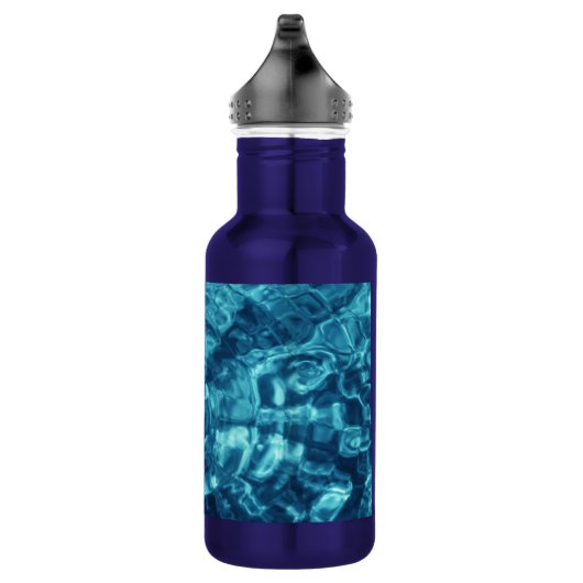 Blauw Abstract Waterfles (Rechts)