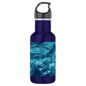 Blauw Abstract Waterfles (Voorkant)