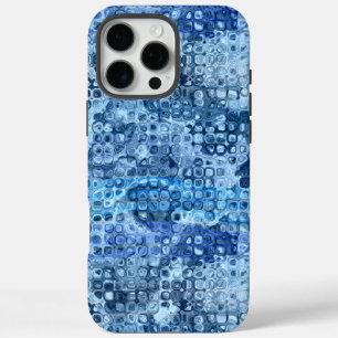 Blauw Abstract Waterpatroon Oceaan iPhone 16 Pro Max Hoesje