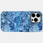 Blauw Abstract Waterpatroon Oceaan Case-Mate iPhone Case (Achterkant (horizontaal))