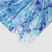Blauw abstract waterverf kunstweefsel papier (Detail)