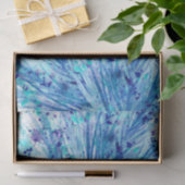 Blauw abstract waterverf kunstweefsel papier (Geschenk)