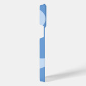 Blauw Abstract Wave Telefoon Wallpaper iPhone Hoesje (Rechterkant)