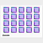 Blauw Abstract Wervelpatroon Gift Labels (Vel)