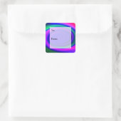 Blauw Abstract Wervelpatroon Gift Labels (Tas)