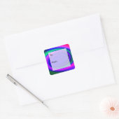 Blauw Abstract Wervelpatroon Gift Labels (Envelop)