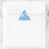 Blauw abstracte cirkels sticker (Tas)