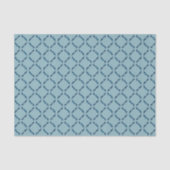 Blauw Abstracte Diamanten Tissuepapier (Voorkant)
