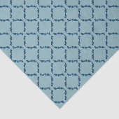Blauw Abstracte Diamanten Tissuepapier (Detail)
