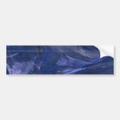 Blauw Abstracte Fractal Background Bumpersticker (Voorkant)