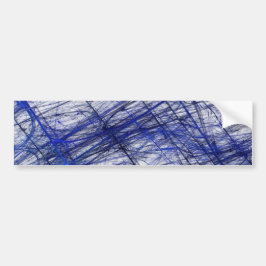 Blauw Abstracte Fractal Background Bumpersticker