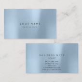 Blauw Abstracte minimale zijderoute Visitekaartje (Voorkant / Achterkant)