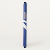 Blauw Abstracte, moderne Initiaal aangepaste kleur Case-Mate iPhone Case (Achterkant / rechts)