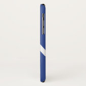 Blauw Abstracte, moderne Initiaal aangepaste kleur Case-Mate iPhone Case (Achterkant/links)