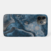 Blauw Abstracte moderne vochtige kunst Case-Mate iPhone Case (Achterkant (horizontaal))