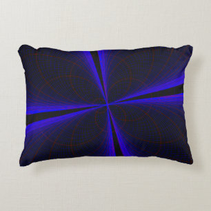 Blauw Accent Clover Leaf Geometrisch Accent Kussen
