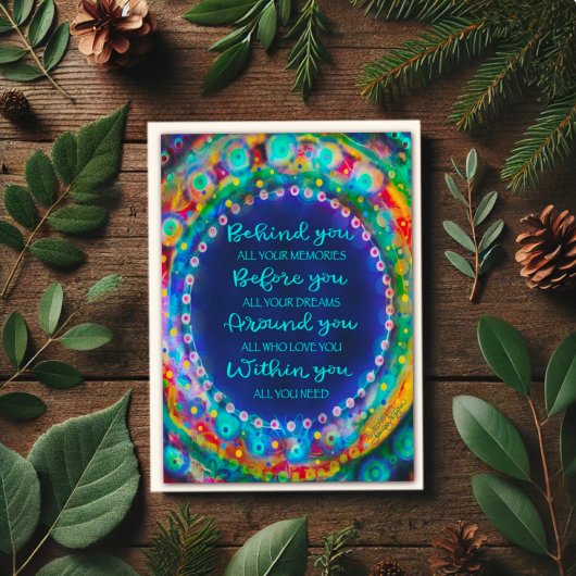 Blauw achter je Afstuderen Inspirivity Kaart