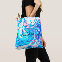 Blauw Acryl Schilderen Abstract Splatter Swirl