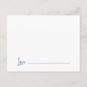 Blauw advies en wensen voor de Afstuderen Informatiekaartje (Achterkant)