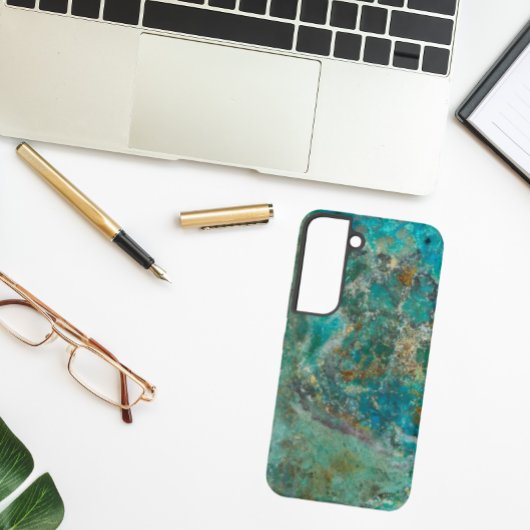 Blauw Afbeelding van Chrysocolla Samsung Galaxy Hoesje