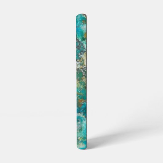 Blauw Afbeelding van Chrysocolla Samsung Galaxy Hoesje (Linkerkant)